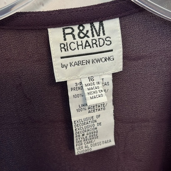 R&M Richards Glitter Embroidered Two Piece Set - Picture 8 of 12